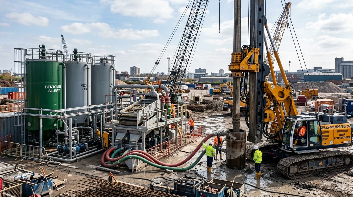 How to Prepare Bentonite Slurry for Bored Piles